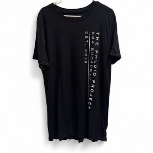 The Phluid Project Black Graphic Tee